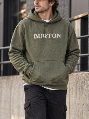 Burton Men's Pullover Hoodie XL Fleece Kangaroo Pocket